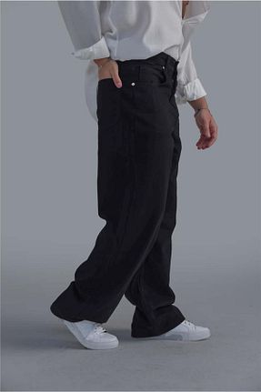 شلوار جین مشکی مردانه پاچه ساده OUTFİT MAN - کد 900273199