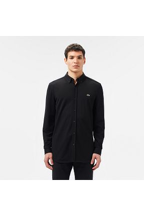 پیراهن مشکی مردانه اسلیم فیت Lacoste - کد 826063467