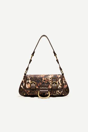 کیف دستی قهوه ای زنانه پلی استر Bershka - کد 906206147