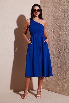لباس آبی زنانه بافتنی Lela - کد 906203306