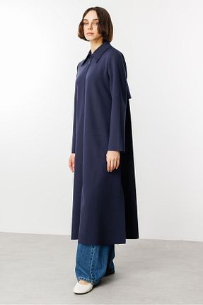 ترنچکت حجاب سرمه ای زنانه پلی استر Micca - کد 859750821