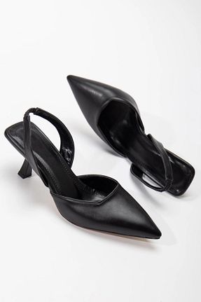 کفش پاشنه بلند کلاسیک مشکی زنانه پاشنه نازک mermaid shoes - کد 906246202