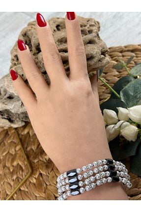 دستبند جواهر بژ زنانه منجق SEDEF TAKI - کد 906249302