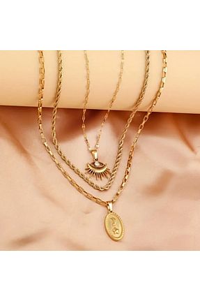 ست استیل زرد زنانه استیل ضد زنگ GIFTPALACE - کد 906288594