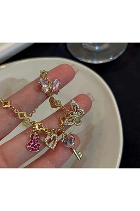 دستبند استیل (فولاد) طلائی استیل (فولاد) Lala - کد 906255502