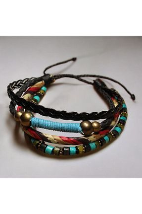 دستبند جواهر رنگی زنانه منجق DEHNA - کد 855213268