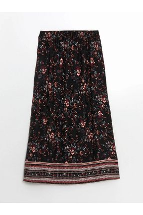 دامن مشکی زنانه ویسکون LC Waikiki - کد 906322178