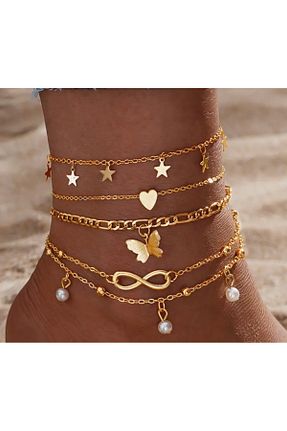 خلخال نقره طلائی Lala - کد 906311734
