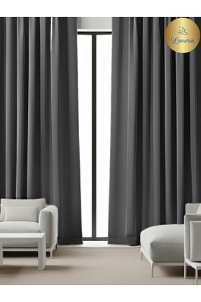 پرده زمینه طوسی پلی استر Lunoria - کد 876975186