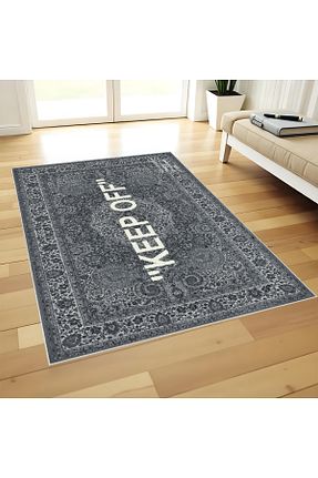 فرش طوسی پلی استر Home - کد 906331184