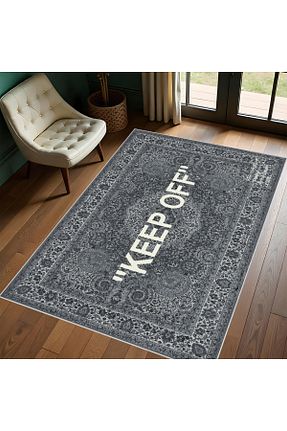 فرش طوسی پلی استر Home - کد 906331184