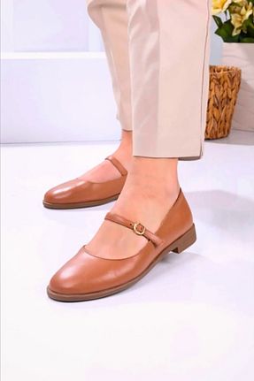 بابت قهوه ای زنانه چرم خالص GAYIŞ - کد 906353619