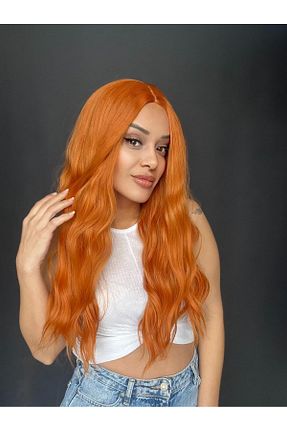 کلاه گیس نارنجی زنانه Suzan Peruk - کد 906355650