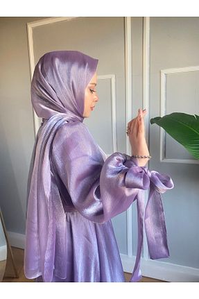 شال بنفش زنانه پنبه ای Ayla Sarp - کد 850866561