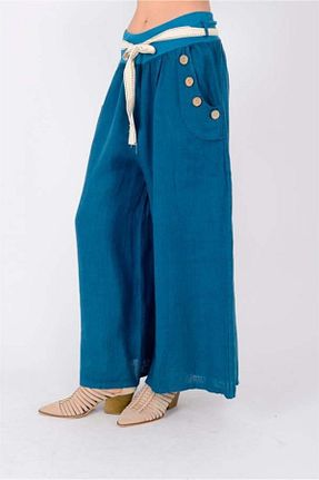شلوار قهوه ای زنانه کتان EREN STYLE - کد 906365972