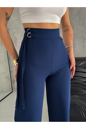 شلوارک و برمودا سرمه ای زنانه فاق بلند winmoda - کد 906376194