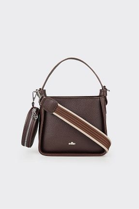 کیف دستی قهوه ای زنانه پارچه ای Elle - کد 906384384