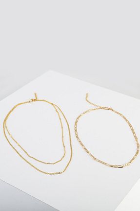 گردنبند جواهر طلائی زنانه پوشش لاکی New Obsessions - کد 31622898