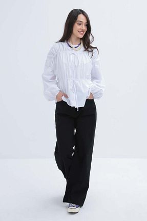 پیراهن حجاب سفید زنانه رگولار ALLDAY - کد 906407573