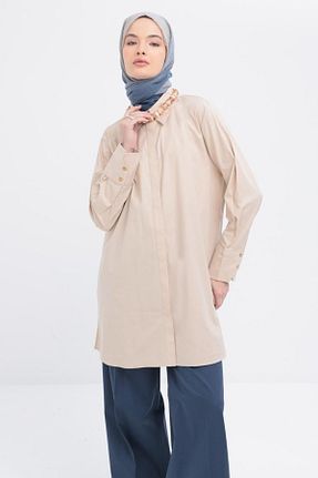 پیراهن حجاب بژ زنانه Relaxed ALLDAY - کد 906408195