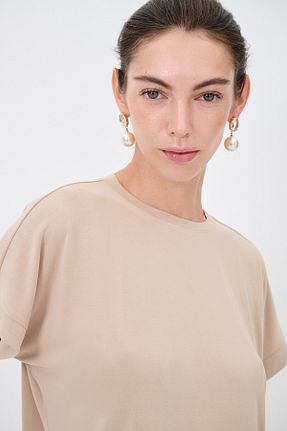 بلوز بژ زنانه ساده adL - کد 906409958