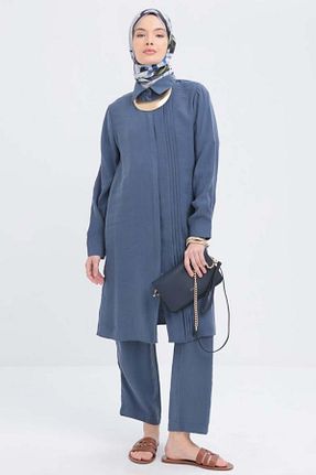 ست بالاتنه و پائین تنه حجاب سرمه ای زنانه Relaxed ALLDAY - کد 906415522