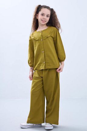ست بالاتنه و پائین تنه سبز بچه گانه بافتنی Perendi - کد 858993761