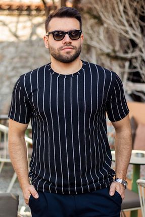 تیشرت مشکی مردانه رگولار Azıcık Akıllı - کد 906412480