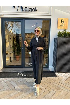 لباس حجاب مشکی زنانه رگولار TERZİ DÜKKANI - کد 906411313