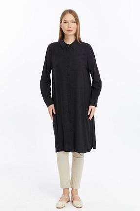 تونیک حجاب مشکی زنانه بافتنی Gold Moda Renk - کد 919989799