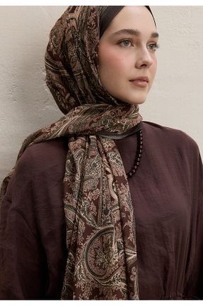 شال قهوه ای زنانه پلی استر Fresh - کد 906419385