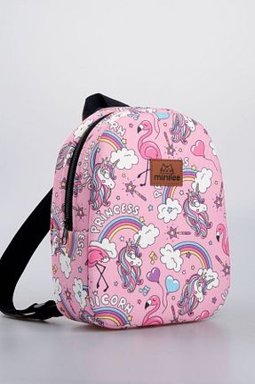 کوله پشتی طلائی بچه گانه سایز متوسط Minilee - کد 77954392