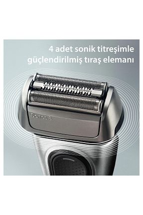 ماشین اصلاح صورت طوسی بی سیم Braun - کد 766809378