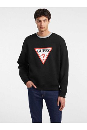 سوئیشرت مشکی مردانه ساده Guess - کد 849154043
