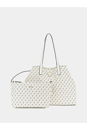 کیف دوشی طوسی زنانه چرم مصنوعی Guess - کد 818507142