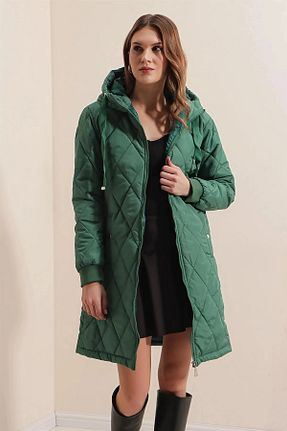 کاپشن سبز زنانه رگولار hazelin - کد 757251341