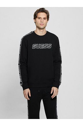 سوئیشرت مشکی مردانه طرح دار Guess - کد 804349488