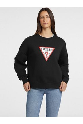 سوئیشرت مشکی زنانه طرح دار Guess - کد 862714931