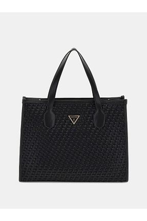 کیف دوشی مشکی زنانه پلی اورتان Guess - کد 905282126