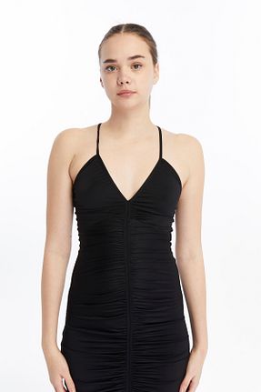 لباس مشکی زنانه بافتنی Maison La Femme - کد 902999658
