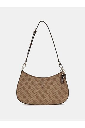 کیف دوشی قهوه ای زنانه پلی اورتان Guess - کد 764667164