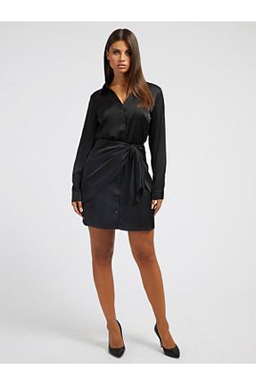 لباس مشکی زنانه بافتنی Guess - کد 640341953