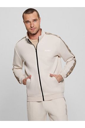 سوئیشرت بژ مردانه طرح دار Guess - کد 793381923