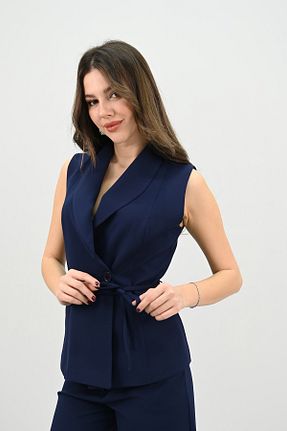 ست بالاتنه و پائین تنه سرمه ای زنانه بافتنی Koza Butik - کد 906466339