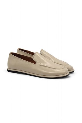 کفش لوفر بژ زنانه پاشنه کوتاه (1 - 4 سانتی متر) Gizzelli shoes - کد 920047318