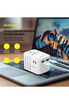 آداپتور شارژر سفید Air Bot - کد 906466846