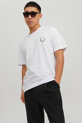 تیشرت سفید مردانه Relaxed Jack & Jones - کد 819557105