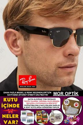عینک آفتابی مشکی زنانه 50 Ray-Ban - کد 906480480
