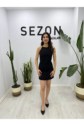 لباس مشکی زنانه بافتنی SEZON MAGAZALARI - کد 906476832