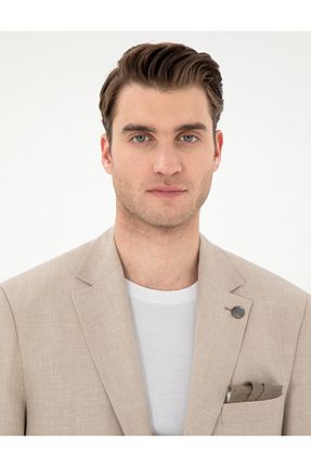 کت قهوه ای مردانه اسلیم فیت Pierre Cardin - کد 906479368